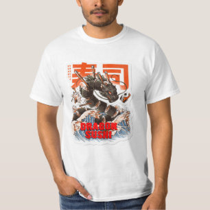 T-shirt meilleur sushi pour dragon