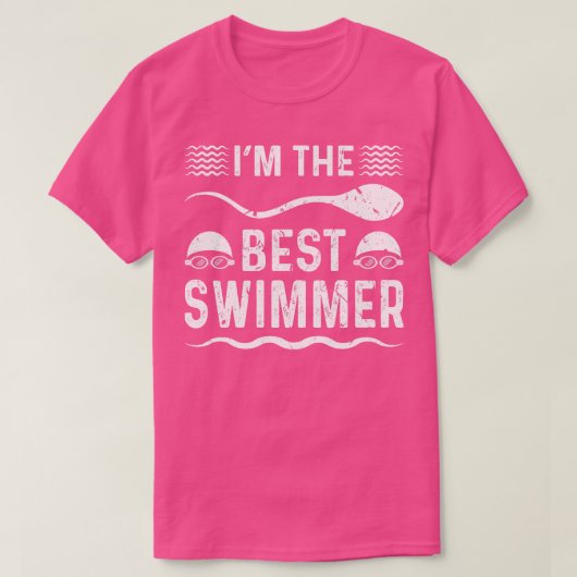T-shirt Meilleur Swimmer Funny Humour nager (Design devant)