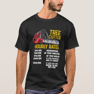 T-shirt Meilleur taux horaire de coupe d'arbre