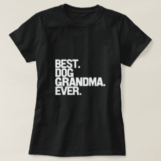 T-shirt Meilleur Texte De La Grand-Mère De Chien