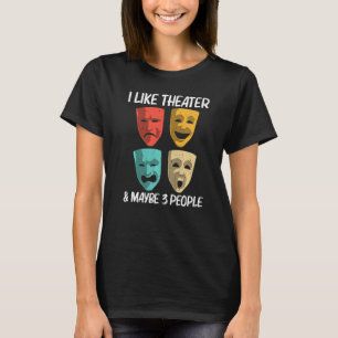 T-shirt Meilleur théâtre pour hommes femmes comédie musica