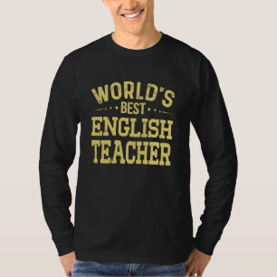 T-shirt Meilleur titre de poste d'enseignant d'anglais au