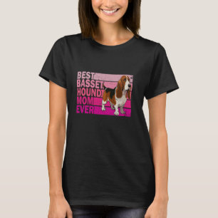 T-shirt Meilleur Tricolore Basset Hound Chien Maman Jour R
