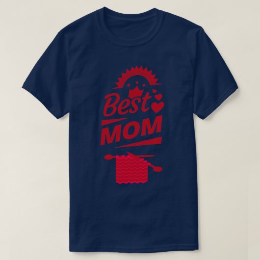 T-shirt Meilleur Tricot Maman Ever88 (Design devant)