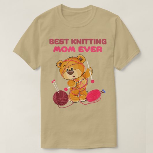 T-shirt Meilleur Tricot Maman Ever 265 (Design devant)