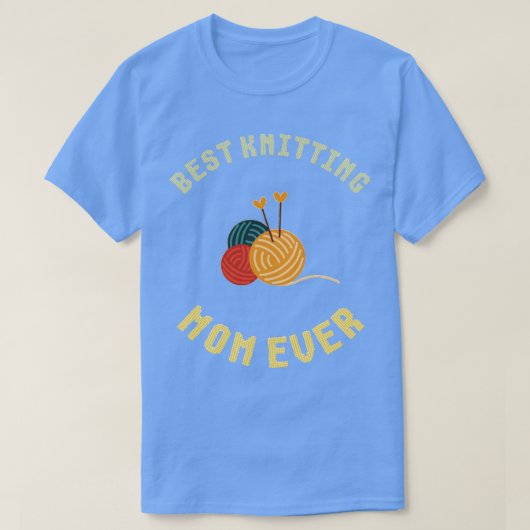 T-shirt Meilleur Tricot Maman Ever 437 (Design devant)