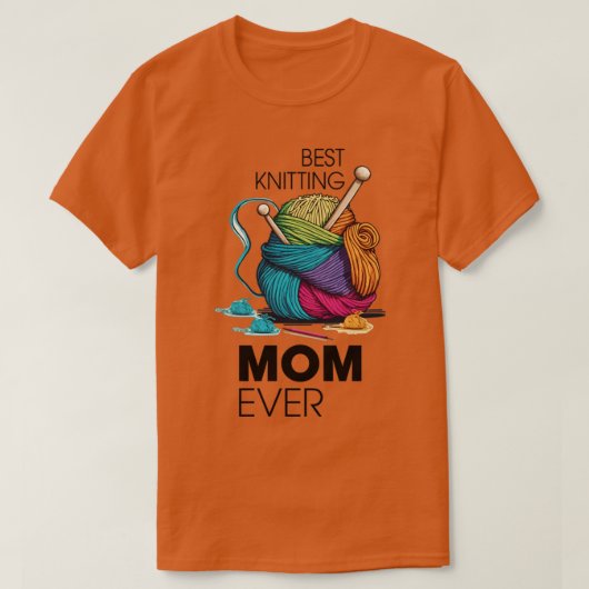 T-shirt Meilleur Tricot Maman Ever 497 (Design devant)