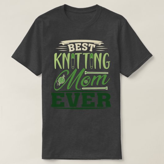 T-shirt Meilleur Tricot Maman Ever 522 (Design devant)