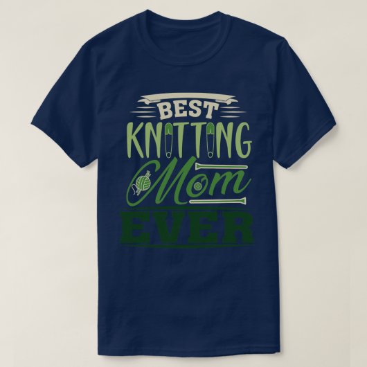 T-shirt Meilleur Tricot Maman Ever 552 (Design devant)