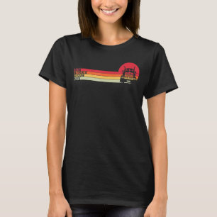 T-shirt Meilleur Truckin Mummy Ever Maman Retro Trucker Bi