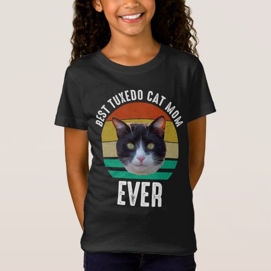 T-Shirt Meilleur Tuxedo Chat Maman jamais (Devant)
