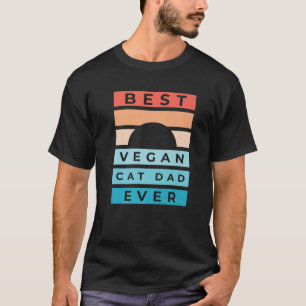 T-shirt Meilleur Végétal Chat Papa Jamais Drôle Papa Chat