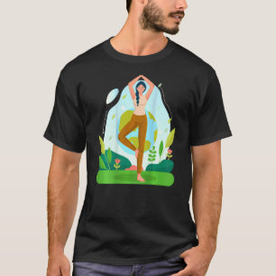 T-shirt Meilleur Yoga Earth Imprimé au dos