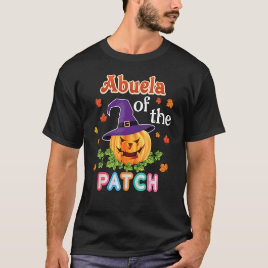 T-shirt Meilleure Abuela De Dans Le Patch Halloween Citrou (Devant)