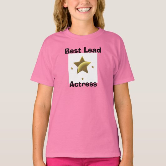 T-shirt Meilleure actrice en chef (Devant)