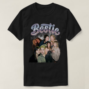 T-shirt Meilleure amie Collage de photos personnalisé