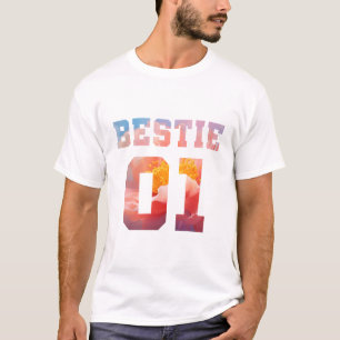 T-shirt Meilleure amie fleur 01
