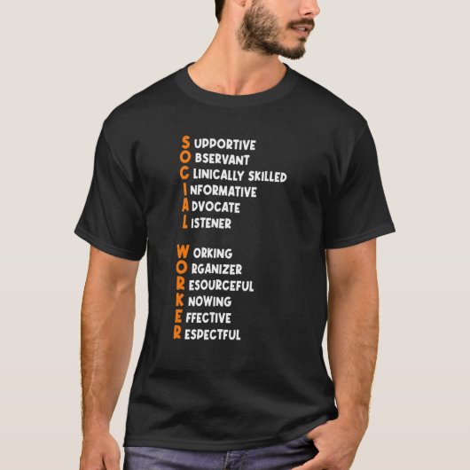 T-shirt Meilleure appréciation des travailleurs sociaux tr (Devant)