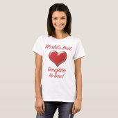 T-shirt Meilleure belle-fille du monde (Devant entier)