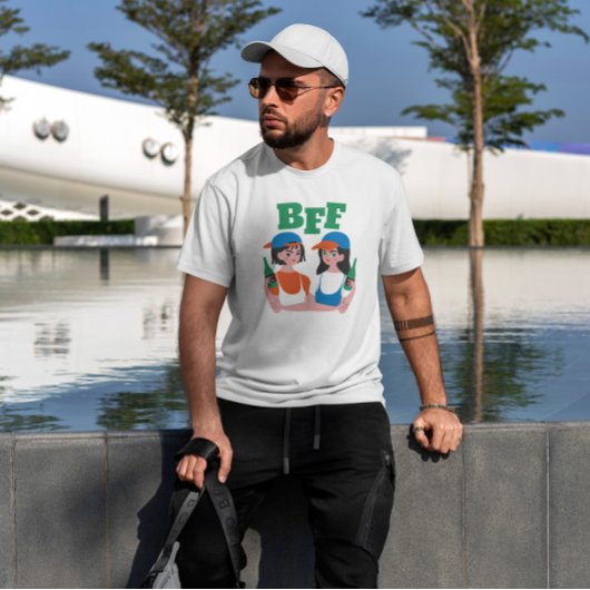 T-shirt Meilleure bière pour les filles amies