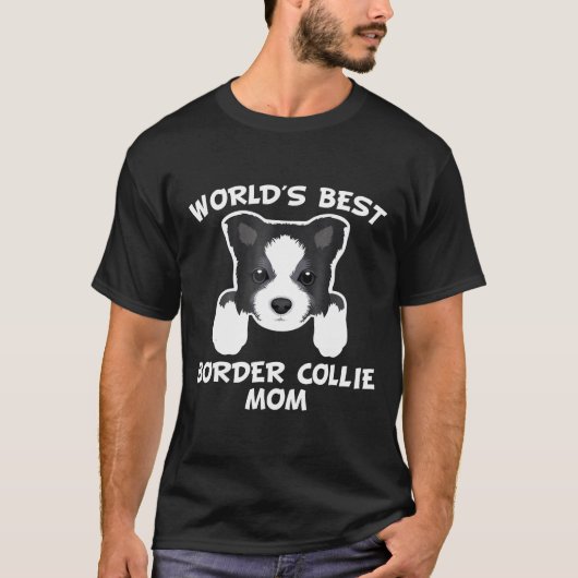 T-shirt Meilleure bordure Monde Collie Maman Propriétaire (Devant)