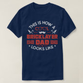 T-shirt Meilleure briqueteuse Papa Pierre Cool Bricket Pèr (Design devant)