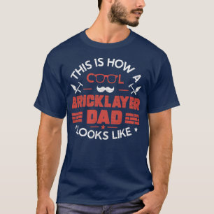 T-shirt Meilleure briqueteuse Papa Pierre Cool Bricket Pèr