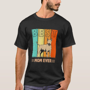 T-shirt Meilleure Bull Terrier Chien Maman Jamais Graphiqu
