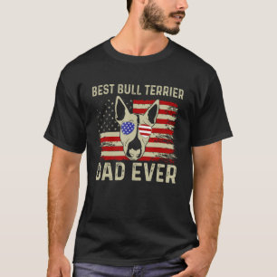 T-shirt Meilleure Bull Terrier Papa Jamais Père Fête Cool