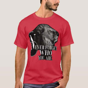 T-shirt Meilleure Citation Dit Lion Motivational Courage E