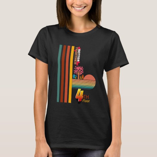 T-shirt Meilleure combinaison Retro Sunset Inspiration 4th (Devant)