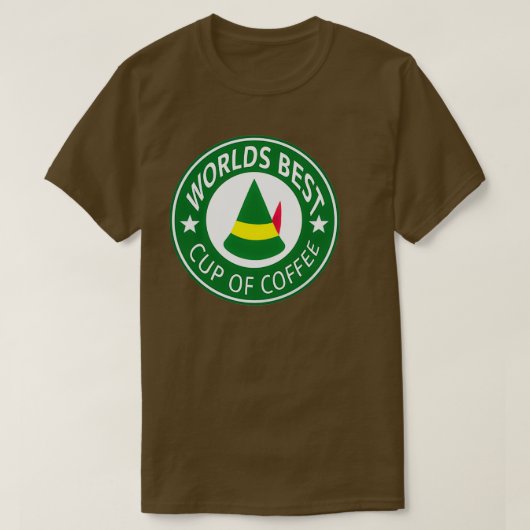 T-shirt Meilleure Coupe du monde de elfe de café (Design devant)