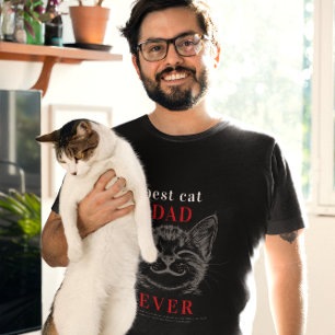 T-shirt Meilleure définition de papa chat Joli visage de