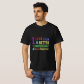 T-shirt "MEILLEURE DEMAIN" Mignonne Design. Commandez dès (Devant entier)