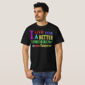 T-shirt "MEILLEURE DEMAIN" Mignonne Design. Commandez dès (Devant entier)