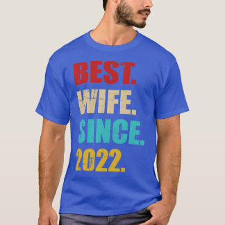 T-shirt Meilleure épouse depuis 2022 pour le 1er anniversa
