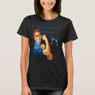 T-shirt Meilleure Équipe de Barman Employé Drôle Femme T M