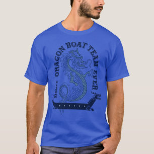T-shirt Meilleure Équipe de Bateau Dragon Jamais Vintage L