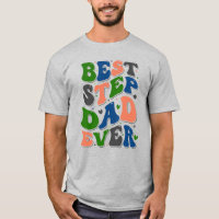 Meilleure étape Papa Jamais Coloré Retro Typograph