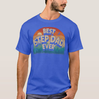 T-shirt Meilleure étapePapa Jamais Hommes Retro Décor couc