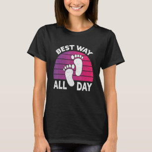 T-shirt Meilleure façon toute la journée Nature Céder pied