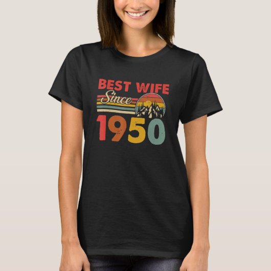 T-shirt Meilleure femme depuis 1950 Epic Matching 73e Mari (Devant)