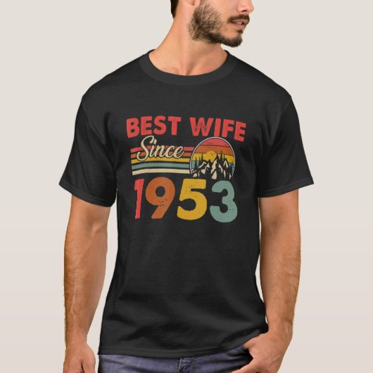 T-shirt Meilleure femme depuis 1953 Epic Matching 70e Mari (Devant)