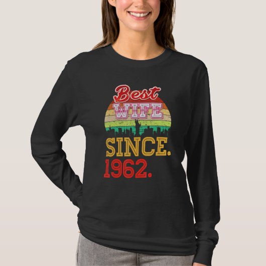 T-shirt Meilleure femme depuis 1962 60e anniversaire de Ma (Devant)