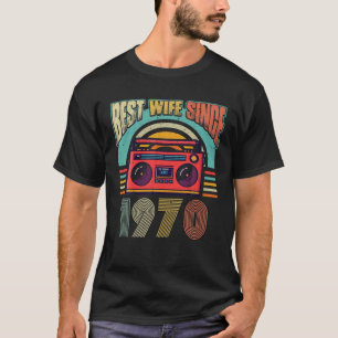 T-shirt Meilleure Femme Depuis 1970 Anniversaire Mariage R
