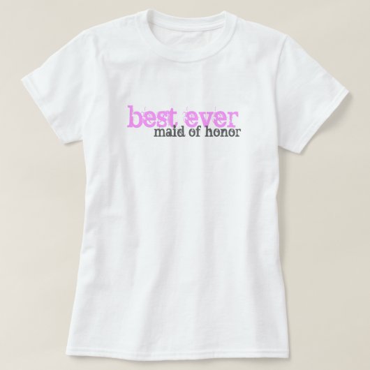T-shirt Meilleure femme d'honneur (Design devant)