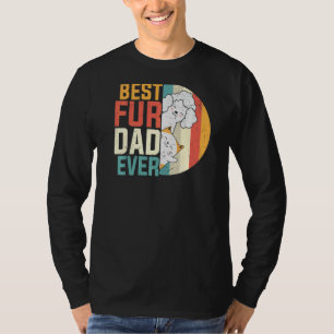 T-shirt Meilleure Fête des pères de père de fourrure