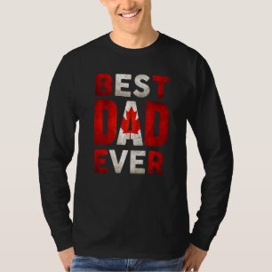 T-shirt Meilleure Fête des pères papa papa canadien
