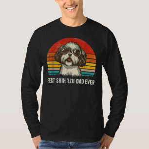 T-shirt Meilleure Fête des pères Shih Tzu Papa