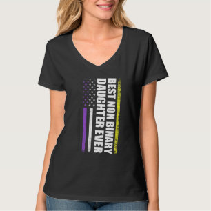 T-shirt Meilleure Fierté Drapeau Non Binaire Jamais Non bi